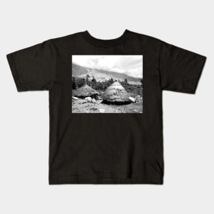 Vintage Photo of Andean Dwellings Kids T-Shirt